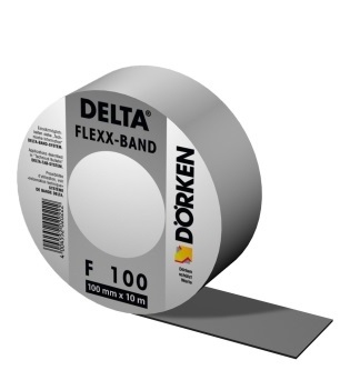 DELTA-FLEXX-BAND F 100 соединительная и уплотнительная лента для примыкания плёнок к строительным элементам
