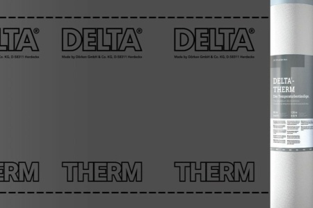 DELTA-THERM PLUS диффузионная термостойкая мембрана для металлических кровель, с двумя зонами проклейки